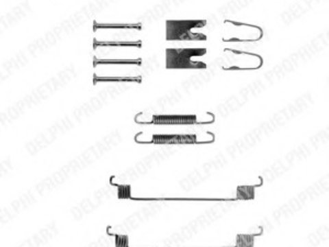 Set accesorii sabot de frana LY1291 DELPHI pentru Ford Fiesta Mazda 121 Mazda Soho Ford Puma Ford Ikon Ford Fusion Mazda 2 Mazda Demio Ford Street Ford Ka Mazda 3 Mazda Axela