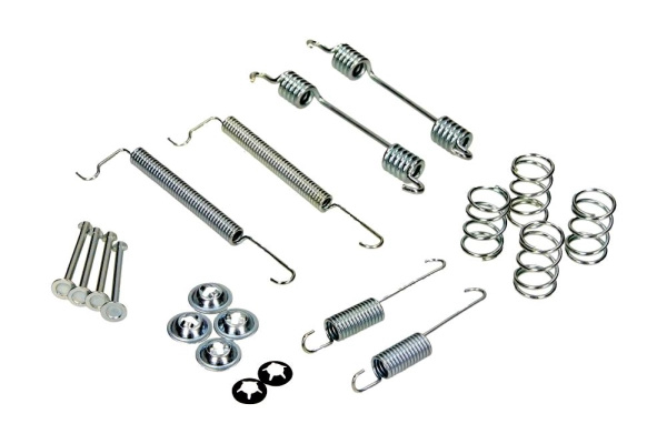 Set accesorii, sabot de frana MAXGEAR 27-0369 montare puntea spate model DAEWOO CIELO 1995 1996 1997