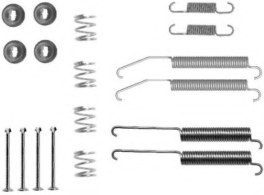 Set accesorii sabot de frana # Mitsubishi Strada 1996 1997 1998 1999 2000 2001 2002 2003 2004 2005 2006 2007 # 97031400 # TEXTAR
