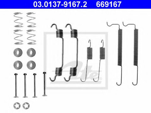 Set accesorii, sabot de frana OPEL TIGRA TwinTop (2004 - 2020) ATE 03.0137-9167.2