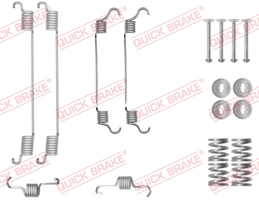 Set accesorii, sabot de frana puntea spate (1050034 QBK) FIAT,NISSAN,SUZUKI