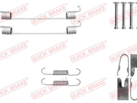 Set accesorii, sabot de frana puntea spate (1050040 QBK) DACIA,FORD,RENAULT,SEAT,SMART,VW