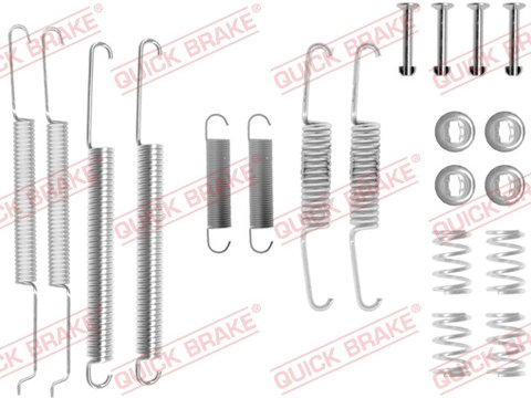 Set accesorii, sabot de frana puntea spate (1050681 QBK) AUDI,SEAT,VW