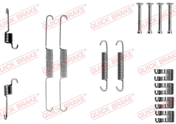 Set accesorii, sabot de frana puntea spate (1050763 QBK) FIAT