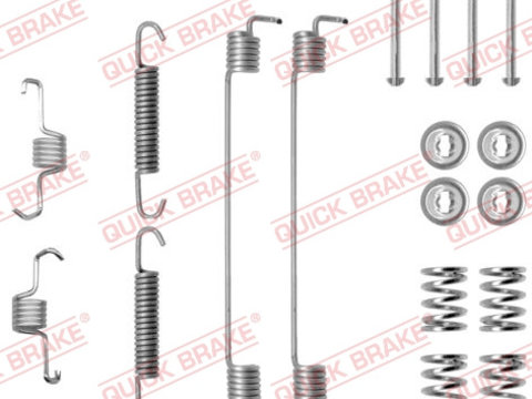 Set accesorii, sabot de frana puntea spate (1050819 QBK) DACIA,LANCIA,MERCEDES-BENZ,RENAULT