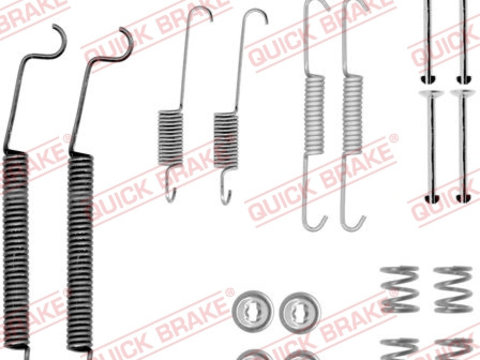 Set accesorii, sabot de frana puntea spate (1050830 QBK) Citroen,PEUGEOT,RENAULT