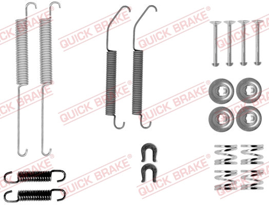 Set accesorii, sabot de frana QUICK BRAKE 105-0033 pentru MITSUBISHI MIRAGE / SPACE STAR VI hatchback (A0_A) 2012-2025