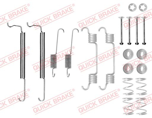 Set accesorii, sabot de frana QUICK BRAKE 105-0849 pentru CHEVROLET AVEO / KALOS limuzina (T250, T255) 2005-2018