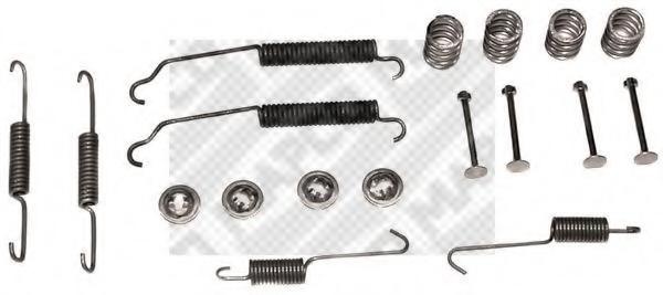 Set accesorii, sabot de frana RENAULT CLIO (B/C57_, 5/357_), PEUGEOT 205 (741A/C), PEUGEOT 205 Cabriolet (741B, 20D) - MAPCO 9132