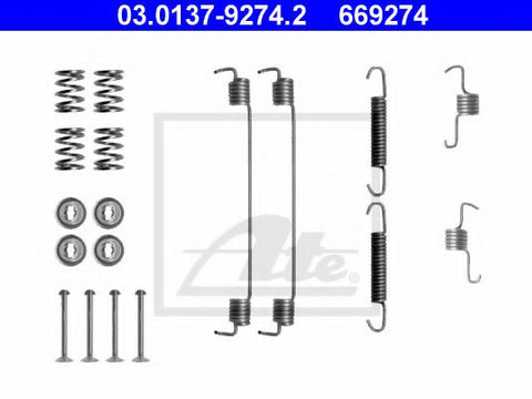 Set accesorii, sabot de frana RENAULT CLIO IV (2012 - 2020) ATE 03.0137-9274.2