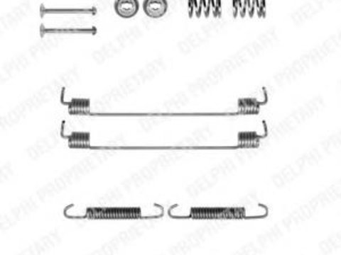 Set accesorii, sabot de frana RENAULT CLIO Mk II (BB0/1/2_, CB0/1/2_), RENAULT CLIO II caroserie (SB0/1/2_), LANCIA YPSILON (843) - DELPHI LY1303