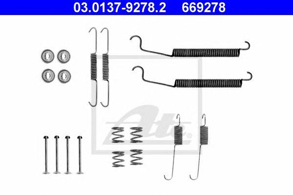 Set accesorii sabot de frana RENAULT CLIO/THALIA/TWINGO 1,2-1,9D 98- - Cod intern: W20297417 - LIVRARE DIN STOC in 24 ore!!!