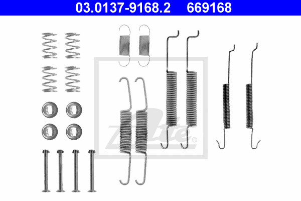 Set accesorii sabot de frana ~ Seat Cordoba 1994 1995 1996 1997 1998 1999 2000 2001 2002 ~ 03.0137-9168.2 ~ ATE