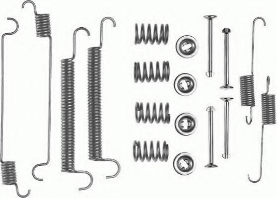 Set accesorii, sabot de frana TALBOT RANCHO, RENAULT EXTRA caroserie (F40_, G40_), TALBOT 1307-1510 - FERODO FBA8