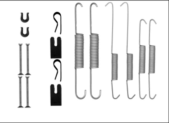 Set accesorii, sabot de frana TEXTAR 97040000 compatibil cu TOYOTA HILUX VIII pick-up (_N1_) 2015 2016 2017 2018 2019 2020 2021 2022 2023 2024 2025