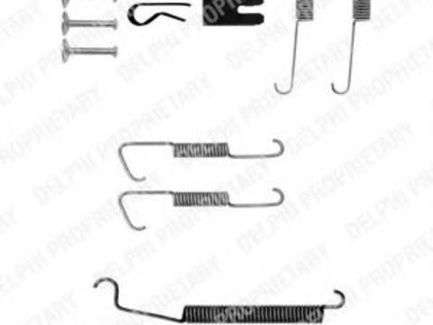 Set accesorii saboti de frana CITROËN C3 II (2009 - 2016) DELPHI LY1304