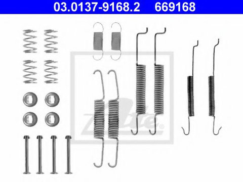 Set accesorii saboti de frana SEAT IBIZA V SPORTCOUPE (6J1, 6P5) (2008 - 2016) ATE 03.0137-9168.2