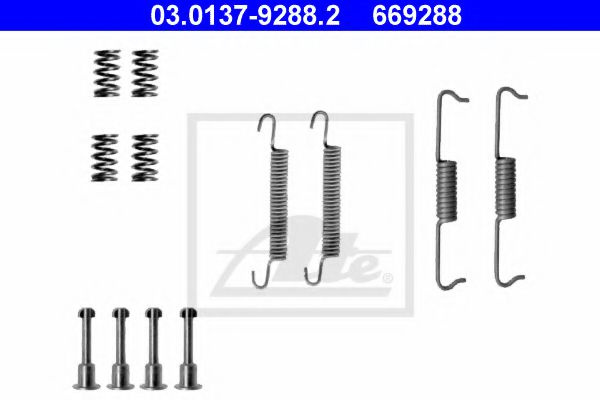 Set accesorii saboti frana de mana BMW Seria 6 (E63) (2004 - 2010) ATE 03.0137-9288.2