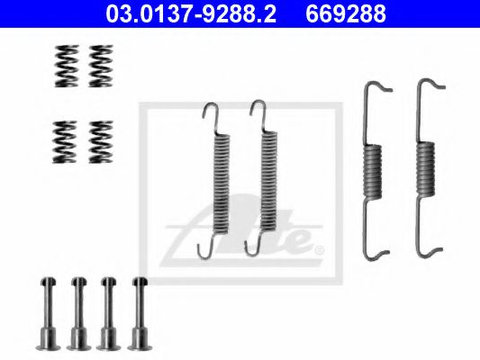 Set accesorii, saboti frana parcare BMW 6 (E63) (2004 - 2010) ATE 03.0137-9288.2