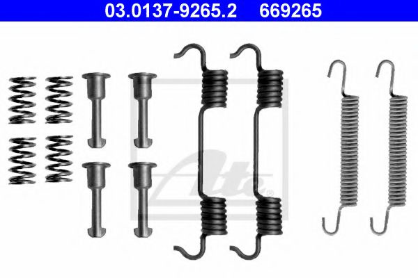 Set accesorii, saboti frana parcare BMW Z4 cupe (E86) (2006 - 2009) ATE 03.0137-9265.2