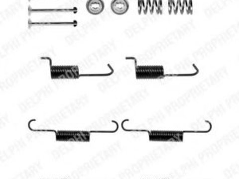 Set accesorii, saboti frana parcare HYUNDAI SANTA FE I (SM) (2000 - 2006) DELPHI LY1317 piesa NOUA