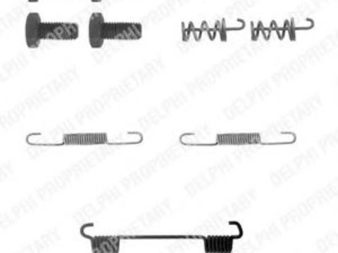 Set accesorii, saboti frana parcare MERCEDES-BENZ E-CLASS (W210) (1995 - 2003) DELPHI LY1104