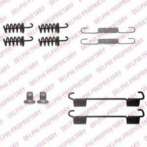 Set accesorii, saboti frana parcare MERCEDES-BENZ C-CLASS Sportscoupe (CL203) (2001 - 2011) DELPHI LY1360