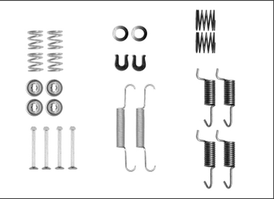 Set accesorii saboti frana parcare # Mitsubishi Lancer 2010 2011 2012 2013 2014 2015 2016 2017 2018 2019 2020 2021 2022 2023 2024 2025 # 97042500 # TEXTAR