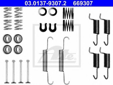 Set accesorii, saboti frana parcare PEUGEOT 4007 (GP) (2007 - 2016) ATE 03.0137-9307.2 piesa NOUA