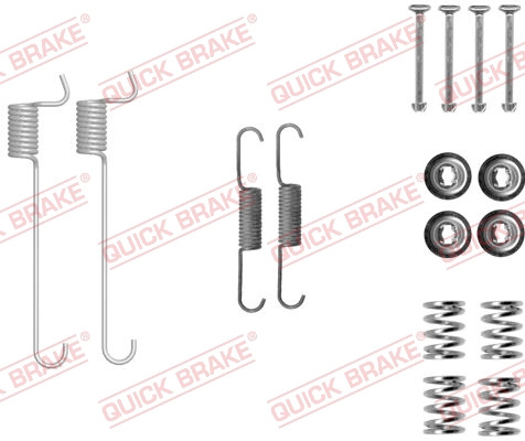 Set accesorii, saboti frana parcare QUICK BRAKE 105-0848 la masina NISSAN X-TRAIL I (T30) 2001 2002 2003 2004 2005 2006 2007 2008 2009 2010 2011 2012 2013