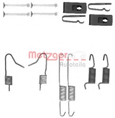 Set accesorii, saboti frana parcare TOYOTA YARIS (P1) (1999 - 2005) METZGER 105-0898 piesa NOUA