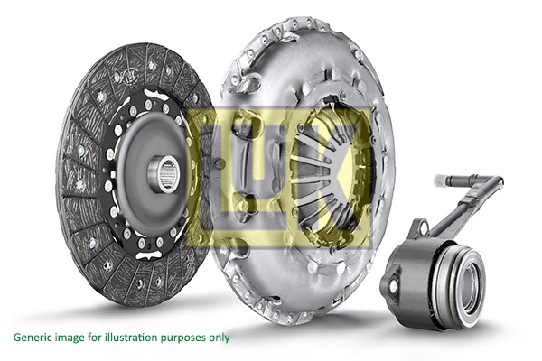 Set ambreiaj Clutch kit with hydraulic bearing 250mm LAND ROVER DISCOVERY SPORT FREELANDER 2 RANGE ROVER EVOQUE 2.2D/3.2 10.06- LUK 625 3219 33