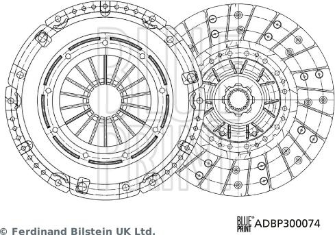 Set ambreiaj Kit ambreiaj 259mm se potrivește. CITROEN JUMPER II FIAT DUCATO PEUGEOT BOXER 2.0 d-3.0 d 04.06- FIAT DUCATO (250_, 290_), Cadru de sprijin, 07.2006 - Blue Print ADBP300074
