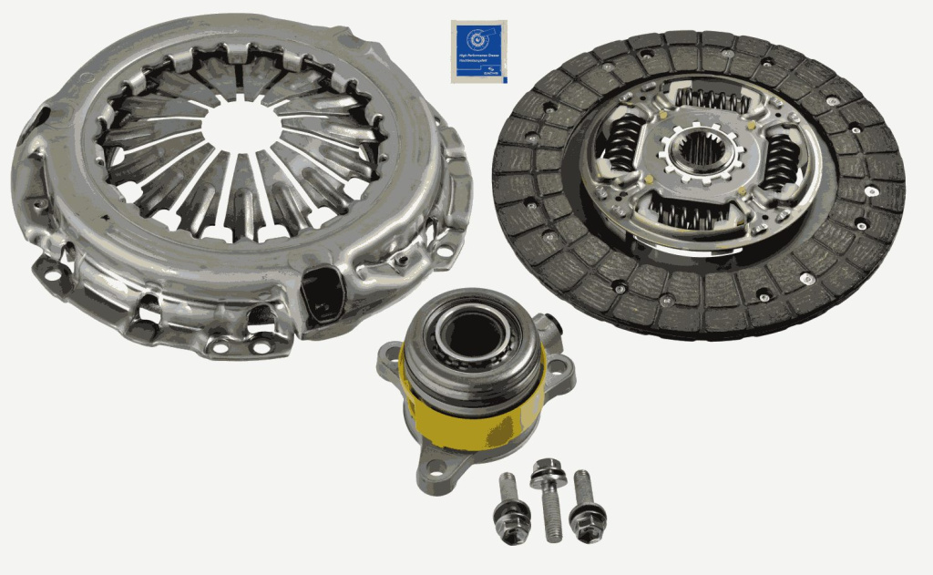Set ambreiaj Kit ambreiaj cu rulment hidraulic 225mm SUBARU TREZIA TOYOTA AURIS COROLLA URBAN CRUISER VERSO S YARIS 1.4D 08.05- SACHS 3000 990 333