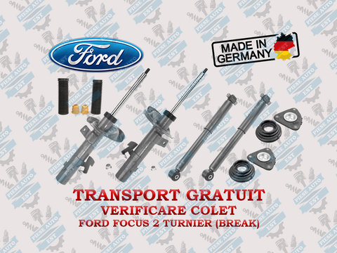 Set amortizoare cu flanse si protectii Ford Focus 2 Turnier (Break) + TRANSPORT GRATUIT