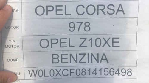 Set amortizoare fata Opel Corsa C 2001 H
