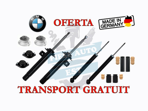 Set amortizoare + flanse + protectii BMW E46 + TRANSPORT GRATUIT