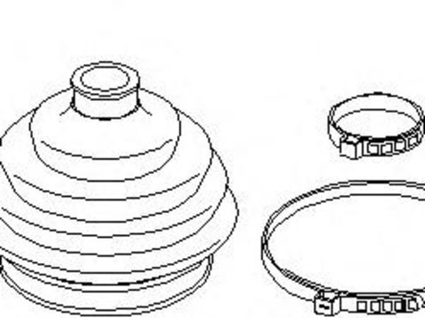 Set articulatie, planetara AUDI 4000 (89, 89Q, 8A, B3) - TOPRAN 104 332