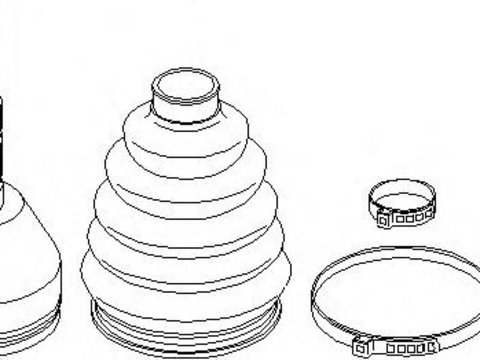 Set articulatie, planetara OPEL ASTRA H (L48), OPEL ASTRA H combi (L35), OPEL ASTRA H Sport Hatch (L08) - TOPRAN 207 491