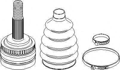 Set articulatie, planetara OPEL VITA C (F08, F68), OPEL COMBO caroserie inchisa/combi, OPEL MERIVA - TOPRAN 206 484