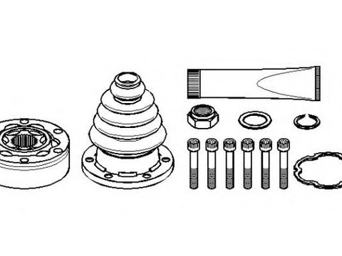 Set articulatie, planetara SEAT CORDOBA limuzina (6K1, 6K2), SEAT TOLEDO (1L), VW PASSAT (3A2, 35I) - TOPRAN 102 810