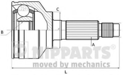 Set articulatie, planetara TOYOTA LAND CRUISER AMAZON (FZJ1, UZJ1) (1998 - 2007) NIPPARTS J2825018 piesa NOUA