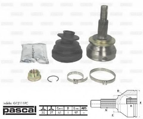 Set articulatie, planetara TOYOTA RAV 4 III (ACA3, ACE, ALA3, GSA3, ZSA3) (2005 - 2016) PASCAL G12111PC piesa NOUA