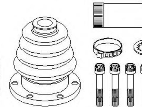 Set articulatie, planetara VW POLO (6N1), SEAT AROSA (6H), SKODA OCTAVIA (1U2) - TOPRAN 108 117