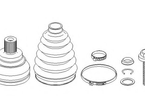 Set articulatie, planetara VW TOURAN (1T1, 1T2), AUDI A3 (8P1), VW RABBIT V (1K1) - TOPRAN 110 805