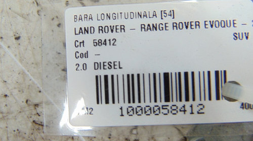 Set bare longitudinale Range Rover Evoqu