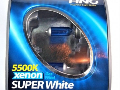 Set becuri H7 HNG 5500K 55W Super White Halogen