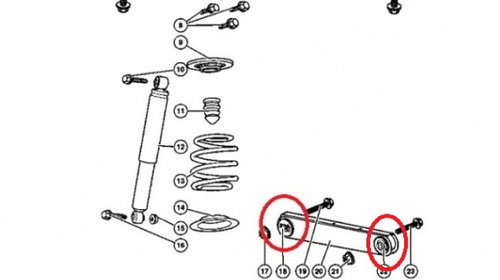 Set bucse BRAT-TENDON SPATE Stanga/DR -S