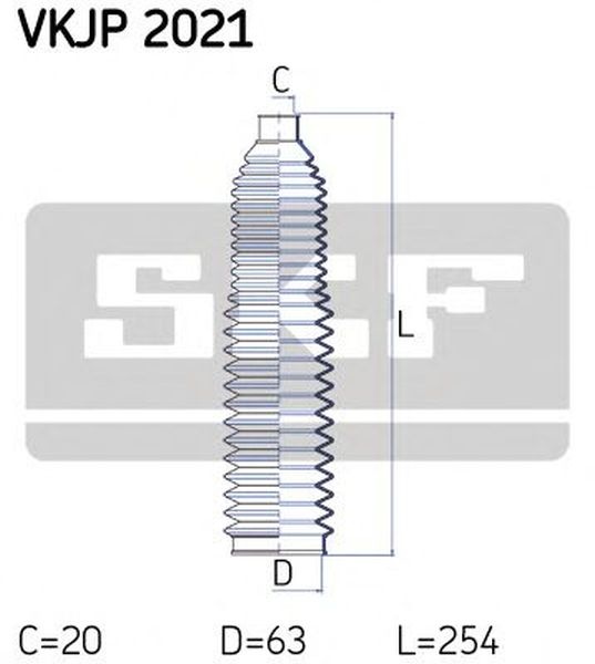 Set burduf directie AUDI A4 Cabriolet 8H7 B6 8HE B7 SKF VKJP2021