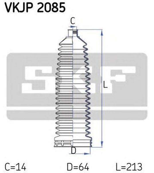 Set burduf directie MERCEDES-BENZ C-CLASS cupe CL203 SKF VKJP2085